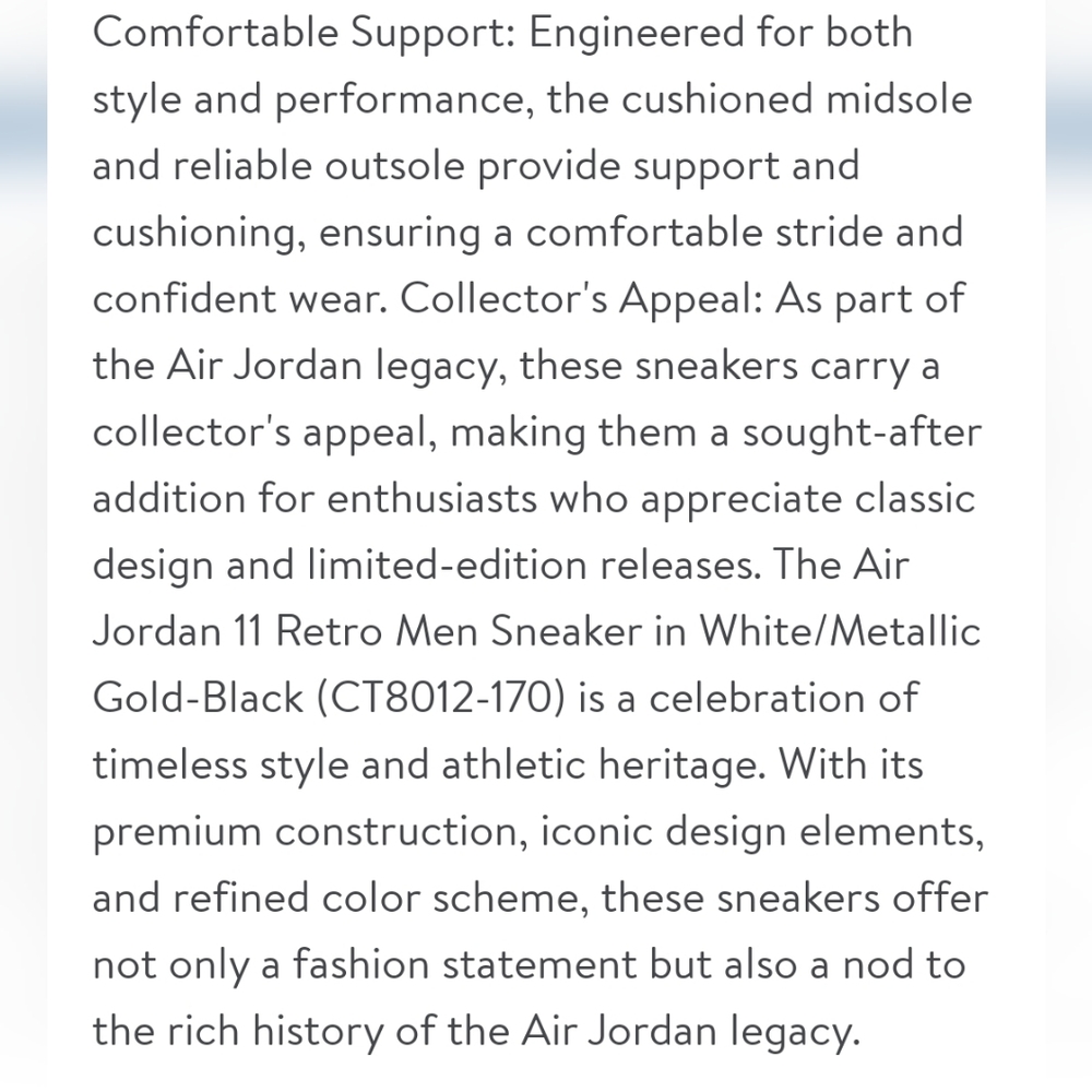 NWT Men's Air Jordan 11 Retro 'Defining Moment DMP 2023 Gratitude' - Picture 13 of 13